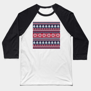 Cross Stitch Christmas Baseball T-Shirt